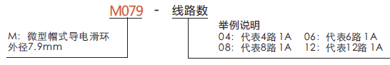m079M079系列超微型帽式滑環(huán)（外徑：7.9mm）系列滑環(huán)特點(diǎn)
